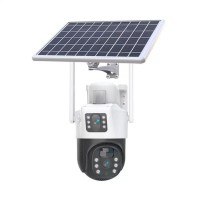 Вулична 4G камера V36-4G SOLAR з двома лінзами та керуванням через програму V380 Pro