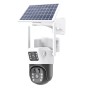 Вулична 4G камера V36-4G SOLAR з двома лінзами та керуванням через програму V380 Pro