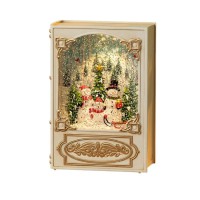 XMAS новорічний нічник книга WDL-24023B, декоративний світильник 19,1 см
