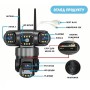 IP-камера 4G V380 із 3 лінзами, панорамна Wi-Fi камера 360°