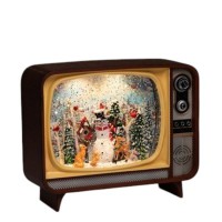 XMAS новорічний нічник ретро телевізор WDL-24034B, декоративний світильник 17,1 см
