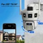 IP-камера 4G V380 Pro з 2 лінзами та SD-картою