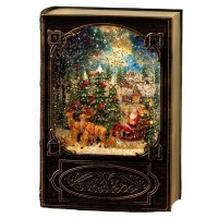 XMAS новорічний нічник книга WDL-24023A, декоративний світильник 19,1 см
