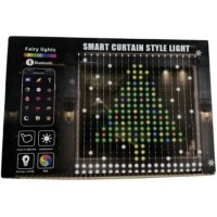 SMART гірлянда-штора SFK 07 2×2 м, 20 ниток по 20 ламп, керування через додаток BT USB