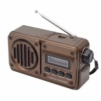 Радіоприймач Golon Радіо Rx 499 VS з акумулятором, Bluetooth, USB та сонячною зарядкою