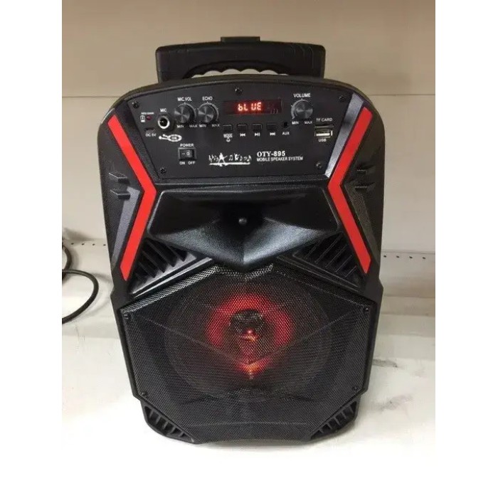 Акустична портативна система з караоке мікрофоном Winso OTY-8 8"x1-10W Bluetooth колонка з RGB стерео PLM