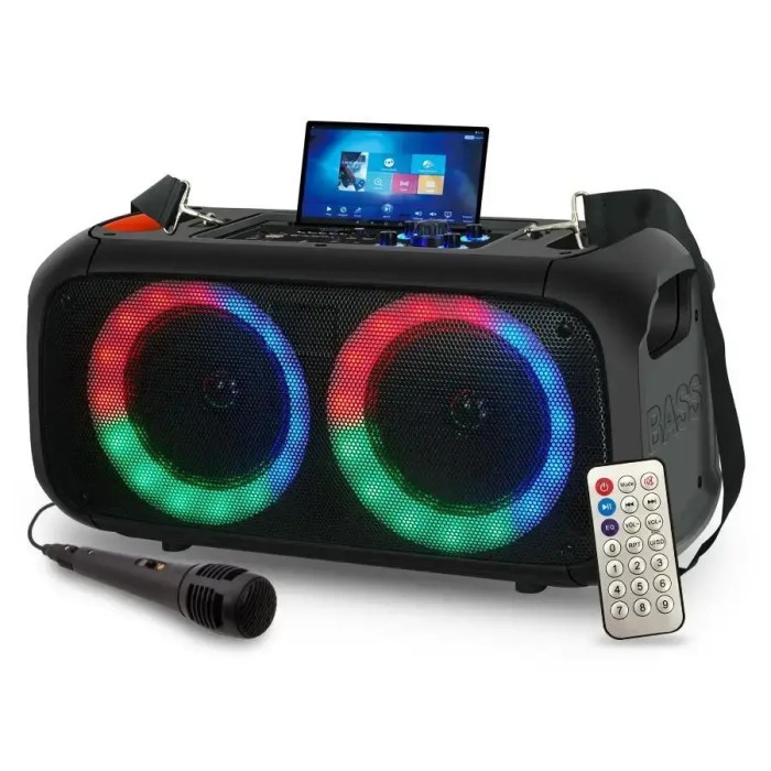 Бездротова акустична колонка RX-6248B з мікрофоном та пульт, система JBL Boombox