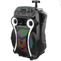 Музична Bluetooth колонка зі світловими ефектами, пультом та мікрофоном для караоке ZQS15102