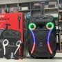 Музична Bluetooth колонка зі світловими ефектами, пультом та мікрофоном для караоке ZQS15102