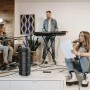 Акустична система зі світловими ефектами, пультом та мікрофоном для караоке ZQS4239