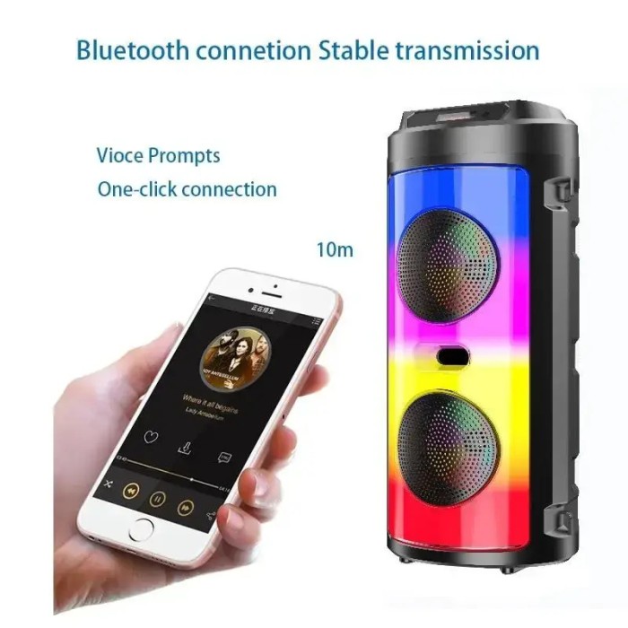 Акустична система ZQS4248 Bluetooth колонка з пультом, мікрофоном та ременем