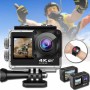 Екшн-камера водонепроникна з двома дисплеями та пультом Action Camera Q60AR 12MP 4K 60 FPS WiFi