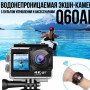 Екшн-камера водонепроникна з двома дисплеями та пультом Action Camera Q60AR 12MP 4K 60 FPS WiFi