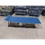 Похідне ліжко розкладне посилене А 001/1` 190 × 71 × 36 см до 150 кг, розкладачка туристична синя