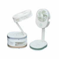 Акумуляторний настільний вентилятор з підсвіткою USB Folding fan R8 44*23*16,5 см