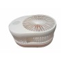 Акумуляторний настільний вентилятор з підсвіткою USB Folding fan R8 44*23*16,5 см