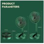 Портативний акумуляторний міні вентилятор із USB зарядкою Telescopic Folding Fan FS-21 36*16,5*16,5 см
