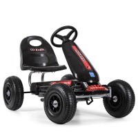 Веломобиль-карт  Bambi M 3626A-2 Педальные карты с резиновыми колесами черный