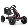 Веломобиль-карт  Bambi M 3626A-2 Педальные карты с резиновыми колесами черный