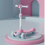 Дитячий самокат 4в1 CITY LINE Baby Care 388 з батьківською ручкою сидінням і підсвіткою