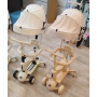 Дитячий самокат-трансформер 3в1 CITY LINE Smart Baby 669 з батьківською ручкою та капюшоном