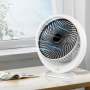Портативный мини вентилятор Mini fan VU-04 JKJ-103 с аккумулятором и RGB LED-подсветкой USB Type-C зарядка