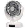 Портативный настольный вентилятор Megatop MT-801LS 8" USB LED аккумулятор 2400 мАч, солнечная панель, 3 скорости