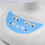 Портативный вентилятор SONALAS SL662 12" аккумулятор 4500 мАч 6 Вт USB 2 LED лампы, солнечная панель, 2 скорости, автовращение