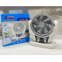 Портативный аккумуляторный вентилятор 606 4в1 3.2V 4000 мАч 6" USB 2 LED лампы с солнечной панелью, 2 скорости