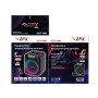 Аккумуляторная акустическая система ZPX ZX 7790 Портативная колонка Bluetooth USB FM 8″ 250 Вт с аккумулятором и микрофоном