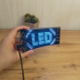Світлодіодна матрична панель LED EYES 16×32 для авто 70×173 мм RGB з Bluetooth керуванням