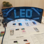 Світлодіодна матрична панель LED EYES 20×64 для авто 102×348 мм RGB з Bluetooth управлінням