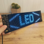 Світлодіодна матрична панель LED EYES 20×64 для авто 102×348 мм RGB з Bluetooth управлінням