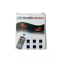 Світлодіодна матрична панель LED EYES 16×96 для авто 120×595 мм RGB з Bluetooth управлінням