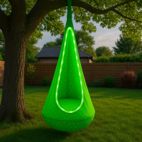Подвесное кресло-груша с LED подсветкой, с подушкой, насосом и креплениями