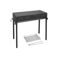 Складаний мангал BARBECUE CA-03-1 (Ш300×Д660×В600 мм) з решіткою, противнем та щипцями