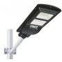 Світильник вуличний на стовп UKS Solar Street Light 2VPP With Remote на сонячній батареї та з пультом ДК Чорний