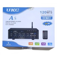 Підсилювач звуку UKC А5 USB+SD CARD+FM+AUX 2 ch