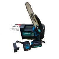 Пила ланцюгова акумуляторна Chain Saw 8'' KRAFFTEC з індикатором масла
