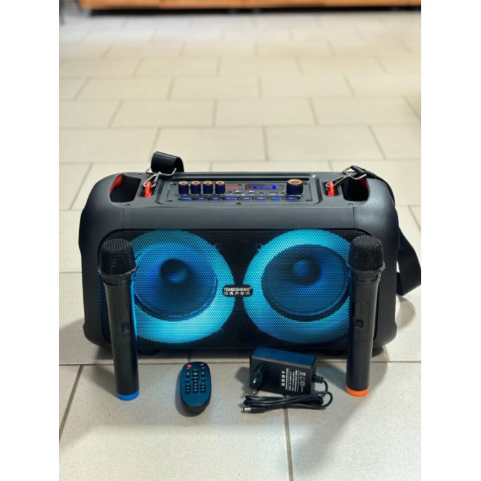 Бездротова портативна Bluetooth колонка караоке Temeisheng 6616 25*2Вт Бездротова портативна Bluetooth колонка караоке Temeisheng 6616 25*2Вт