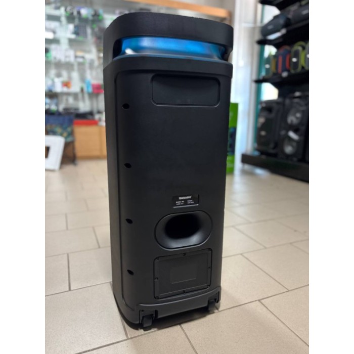 Портативная Bluetooth колонка Temeisheng 1028E 10″ 60Вт с 2 микрофонами, аккумуляторная караоке система Портативная Bluetooth колонка Temeisheng 1028E 10″ 60Вт с 2 микрофонами, аккумуляторная караоке система