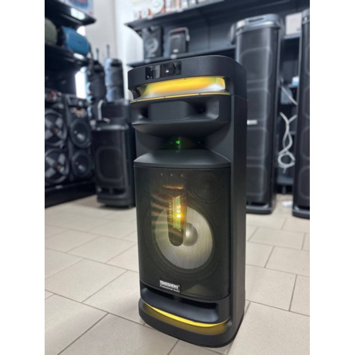 Портативная Bluetooth колонка Temeisheng 1028E 10″ 60Вт с 2 микрофонами, аккумуляторная караоке система Портативная Bluetooth колонка Temeisheng 1028E 10″ 60Вт с 2 микрофонами, аккумуляторная караоке система
