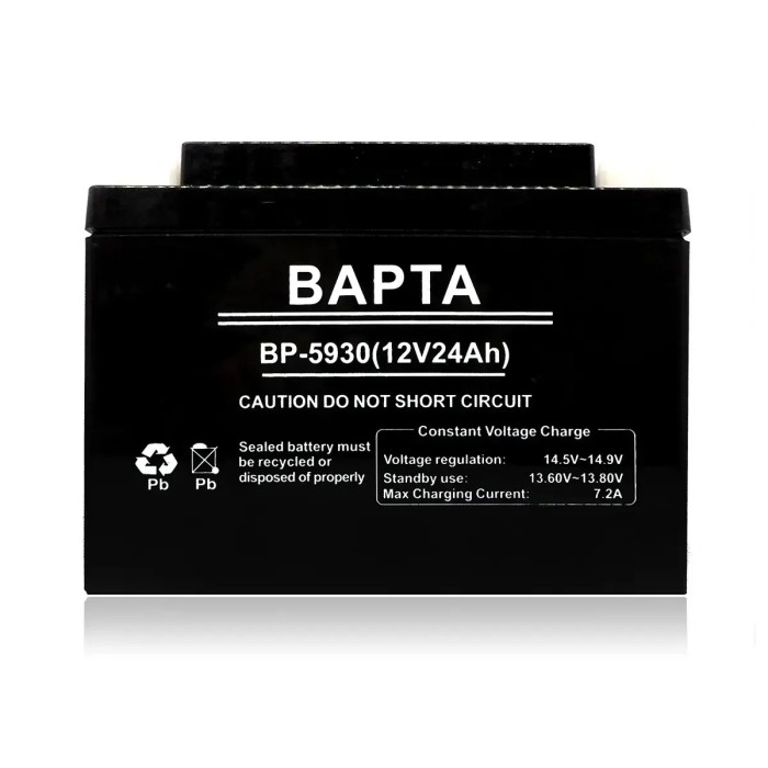 Акумуляторна батарея BAPTA BP-5930 12В 24Ач — надійне джерело живлення для UPS, охоронних систем і обладнання Акумуляторна батарея BAPTA BP-5930 12В 24Ач — надійне джерело живлення для UPS, охоронних систем і обладнання