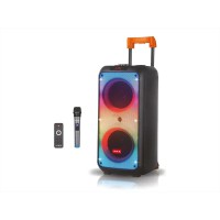 Акустична портативна колонка ZXX-1095 80Вт з підсвіткою LED, Bluetooth, TWS, FM-радіо, USB, TF, мікрофоном та пультом ДК