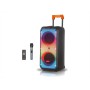 Акустична портативна колонка ZXX-1095 80Вт з підсвіткою LED, Bluetooth, TWS, FM-радіо, USB, TF, мікрофоном та пультом ДК