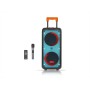 Акустична портативна колонка ZXX-1095 80Вт з підсвіткою LED, Bluetooth, TWS, FM-радіо, USB, TF, мікрофоном та пультом ДК