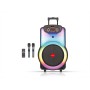 Акустическая портативная колонка ZXX-1520 120Вт 1x15" с LED-подсветкой, Bluetooth, TWS, FM-радио, USB, TF, функцией записи, микрофонами и пультом ДУ