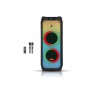 Акустична портативна колонка ZXX-5590 100Вт 2x10" із LED-підсвіткою, Bluetooth, TWS, FM-радіо, USB, TF, функцією запису, двома мікрофонами та пультом ДК