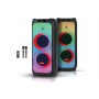 Акустична портативна колонка ZXX-5590 100Вт 2x10" із LED-підсвіткою, Bluetooth, TWS, FM-радіо, USB, TF, функцією запису, двома мікрофонами та пультом ДК