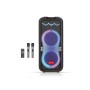Акустична переносна колонка ZXX-1510 100Вт, 2x10" з Bluetooth, TWS, FM-радіо, USB/TF, LED-підсвіткою, функцією запису, двома мікрофонами та пультом ДК